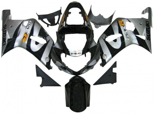 2001-2003 Suzuki GSXR 600 / GSXR 750 Motorcycle Fairings - Silver Black Yellow Canada