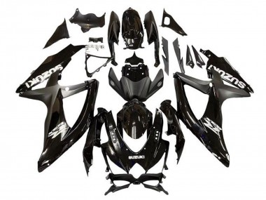 2008-2010 Suzuki GSXR 600 / GSXR 750 Motorcycle Fairing - Glossy Black Matte Black Canada
