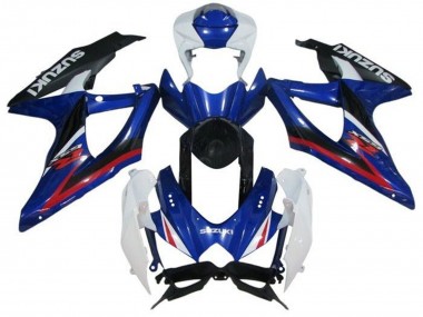 2008-2010 Suzuki GSXR 600 / GSXR 750 Motorcycle Fairings - White Blue Red Black Canada