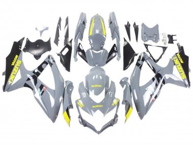2008-2010 Suzuki GSXR 600 / GSXR 750 Motorcycle Fairings - Nardo Grey Yellow Black Canada