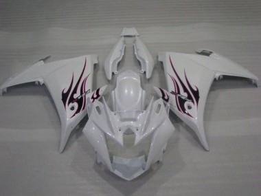 2009-2015 Yamaha FZ6R Motorcycle Fairings - White Flame Canada