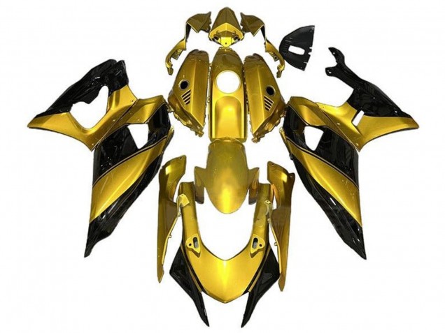 2021-2024 Yamaha YZF R7 Motorcycle Fairings - Gold Black Canada