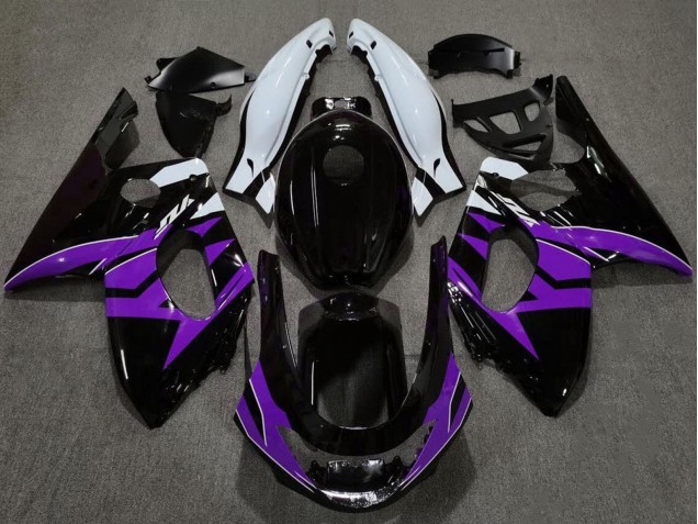 1996-2007 Yamaha YZF600R Thundercat Motorcycle Fairings - Glossy Black Purple White Canada