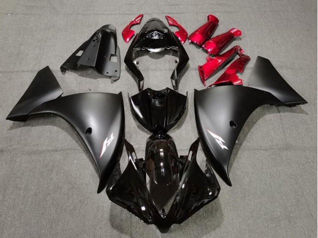 2009-2011 Yamaha YZF 1000 R1 Motorcycle Fairings - Glossy Black Matte Black Red Canada