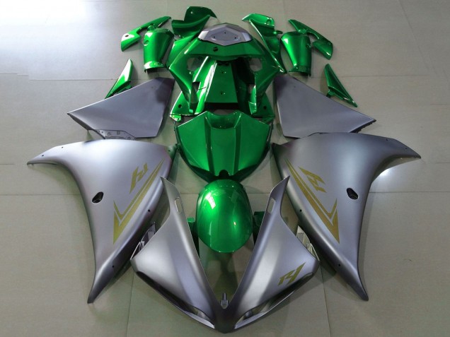 2009-2011 Yamaha YZF 1000 R1 Motorcycle Fairings - Silver Green Canada