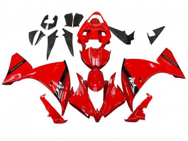 2009-2011 Yamaha YZF 1000 R1 Motorcycle Fairings - Red Black Stripe Canada