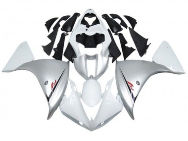 2009-2011 Yamaha YZF 1000 R1 Motorcycle Fairings - White Silver Black Canada