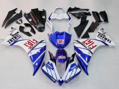 2009-2011 Yamaha YZF 1000 R1 Motorcycle Fairings - White Blue Red Fiat Canada