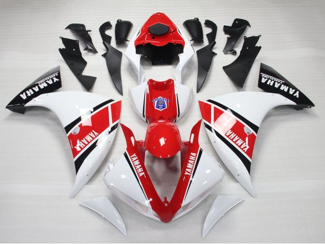 2009-2011 Yamaha YZF 1000 R1 Motorcycle Fairings - White Red Black Canada