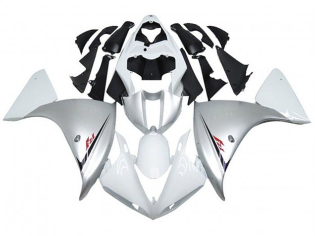 2012-2014 Yamaha YZF 1000 R1 Motorcycle Fairings - Silver White Canada
