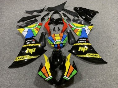 2012-2014 Yamaha YZF 1000 R1 Motorcycle Fairings - Glossy Black Yellow Red Blue Green HP Color Wheel Canada