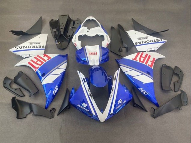 2012-2014 Yamaha YZF 1000 R1 Motorcycle Fairings - White Blue Red Fiat Canada