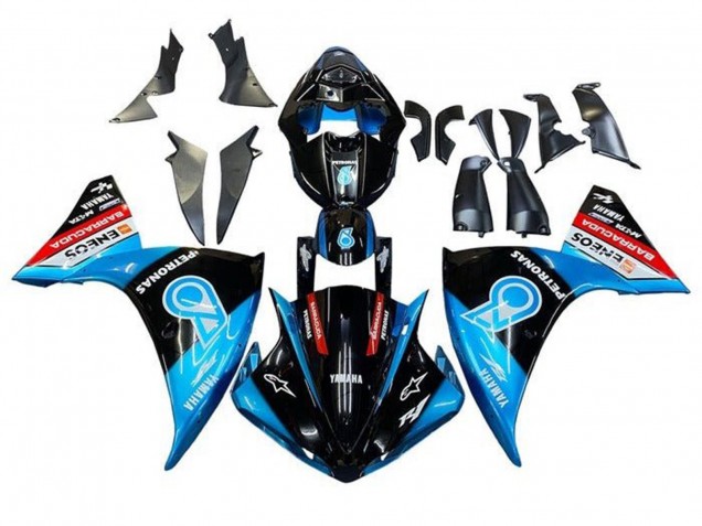 2012-2014 Yamaha YZF 1000 R1 Motorcycle Fairings - Glossy Black Blue White Red Petronas ENEOS Barracuda Canada