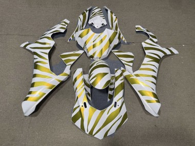 2015-2019 Yamaha YZF 1000 R1 Motorcycle Fairings - White Gold Zebra Canada