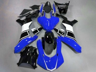 2015-2019 Yamaha YZF 1000 R1 Motorcycle Fairing - Blue White Glossy Black Canada