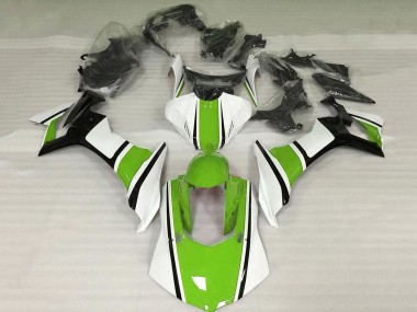 2015-2019 Yamaha YZF 1000 R1 Motorcycle Fairings - White Green Black Canada