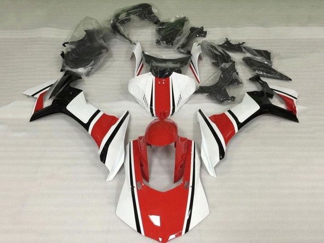 2015-2019 Yamaha YZF 1000 R1 Motorcycle Fairing - White Red Black Canada