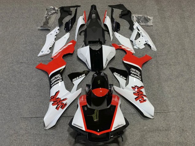 2020-2025 Yamaha YZF 1000 R1 Motorcycle Fairings - White Red Glossy Black GYTR Canada