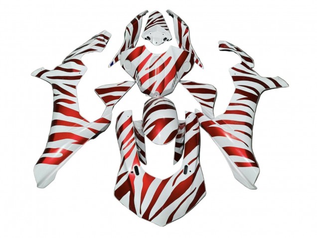 2020-2025 Yamaha YZF 1000 R1 Motorcycle Fairings - White Red Zebra Canada