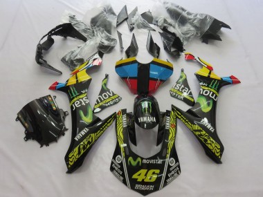 2020-2025 Yamaha YZF 1000 R1 Motorcycle Fairings - Yellow Blue Red Black Green MoviStar Monster Semakin Didepan Canada