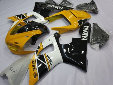 1998-1999 Yamaha YZF 1000 R1 Motorcycle Fairings - Yellow White Glossy Black Canada
