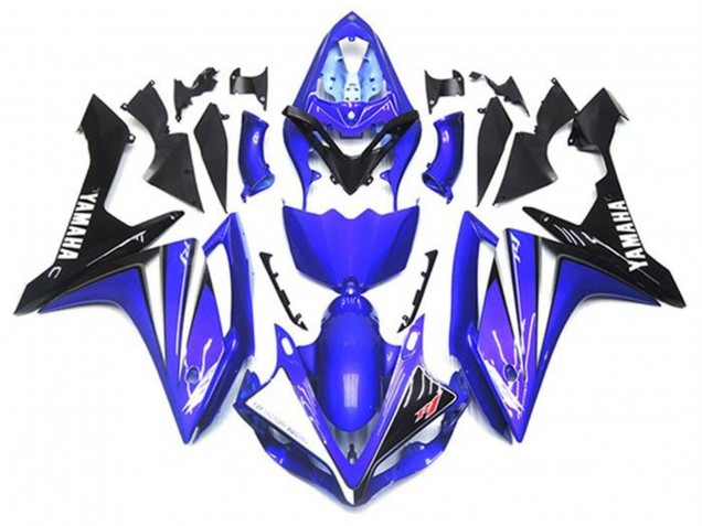 2007-2008 Yamaha YZF 1000 R1 Motorcycle Fairing Kits - Blue White Black Canada