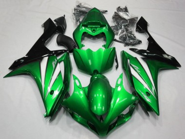 2007-2008 Yamaha YZF 1000 R1 Motorcycle Fairings - Green White Black Canada
