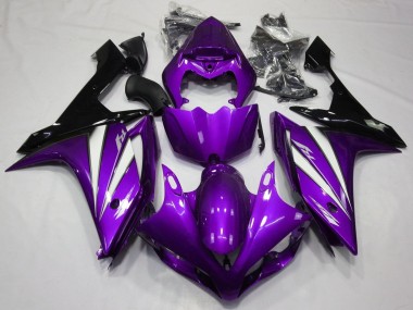 2007-2008 Yamaha YZF 1000 R1 Motorcycle Fairings - Purple White Black Canada