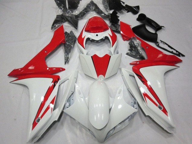 2007-2008 Yamaha YZF 1000 R1 Motorcycle Fairing - White Red Canada