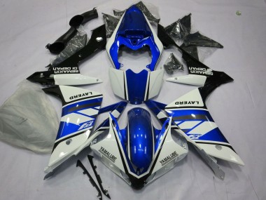 2007-2008 Yamaha YZF 1000 R1 Motorcycle Fairings - White Blue Black Layerd Canada