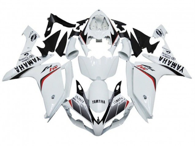 2007-2008 Yamaha YZF 1000 R1 Motorcycle Fairings - White Red Black Stripe M1 Canada