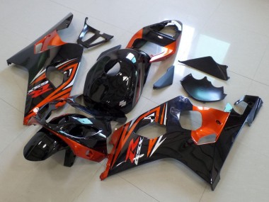 2004-2005 Suzuki GSXR 600 / GSXR 750 Motorcycle Fairings - Glossy Black Orange Canada