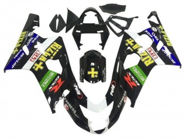 2004-2005 Suzuki GSXR 600 / GSXR 750 Motorcycle Fairings - Glossy Black Blue Green Yellow Rizla Canada