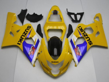 2004-2005 Suzuki GSXR 600 / GSXR 750 Motorcycle Fairings - Yellow White Blue Black Canada