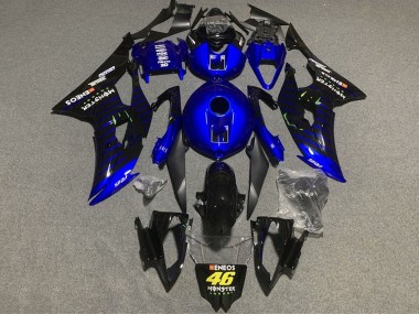 2008-2016 Yamaha YZF R6 Motorcycle Fairings - Blue Black ENEOS Monster 46 Canada