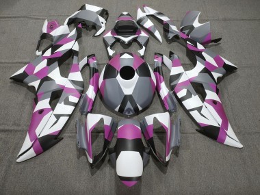 2008-2016 Yamaha YZF R6 Motorcycle Fairings - White Pink Grey Black Camouflage Canada