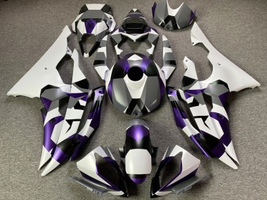 2008-2016 Yamaha YZF R6 Motorcycle Fairings - White Purple Grey Black Camouflage Canada