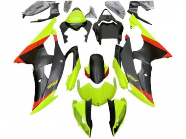 2008-2016 Yamaha YZF R6 Motorcycle Fairings - Green Red Matte Black Canada