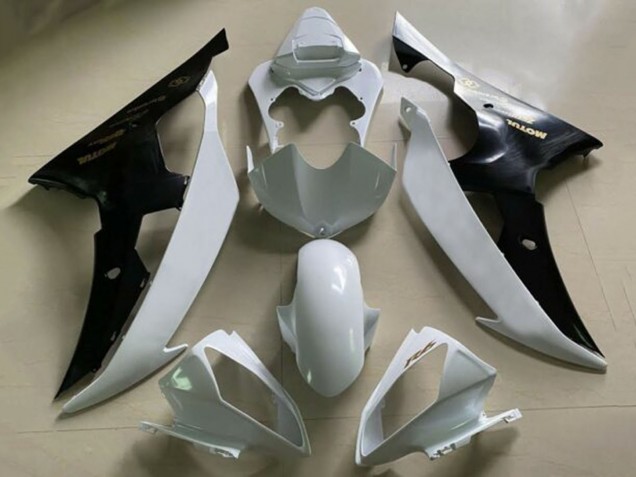 2008-2016 Yamaha YZF R6 Motorcycle Fairings - White Black Canada