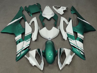 2008-2016 Yamaha YZF R6 Motorcycle Fairings - White Green Canada