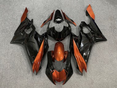 2017-2023 Yamaha YZF R6 Motorcycle Fairings - Orange Glossy Black Canada