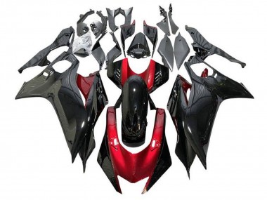 2017-2023 Yamaha YZF R6 Motorcycle Fairings - Red Glossy Black Canada