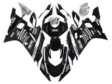 2017-2023 Yamaha YZF R6 Motorcycle Fairings - Black White Ohlins Canada