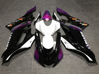2017-2023 Yamaha YZF R6 Motorcycle Fairings - White Purple Glossy Black Canada
