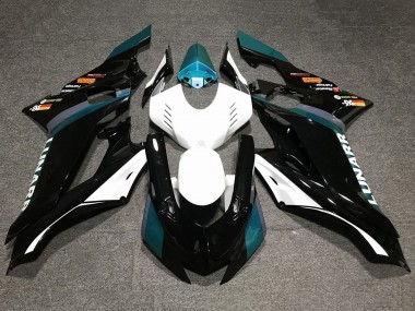 2017-2023 Yamaha YZF R6 Motorcycle Fairings - White Teal Blue Glossy Black Canada
