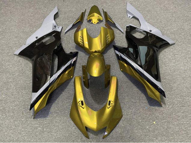 2017-2023 Yamaha YZF R6 Motorcycle Fairings - Grey Gold Glossy Black Canada