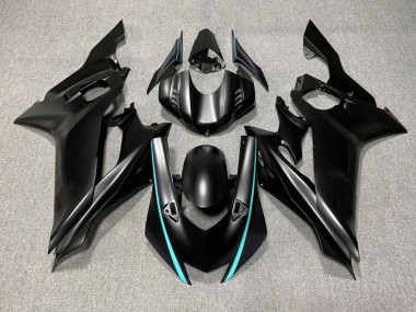 2017-2023 Yamaha YZF R6 Motorcycle Fairings - Matte Black Turquoise Blue Canada