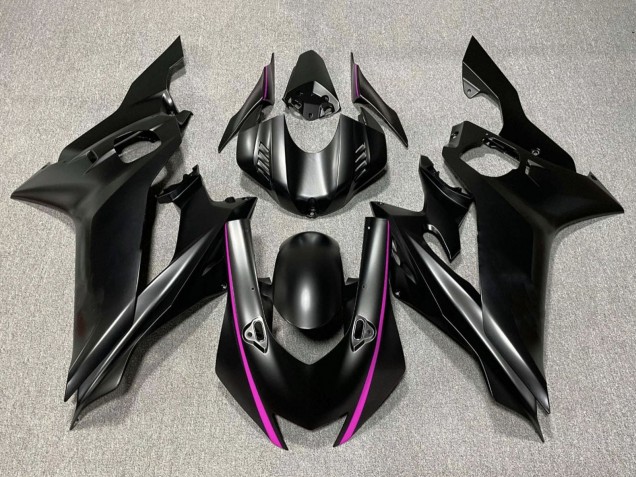2017-2023 Yamaha YZF R6 Motorcycle Fairings - Matte Black Pink Canada