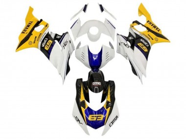 2017-2023 Yamaha YZF R6 Motorcycle Fairings - White Yellow Blue Black Canada