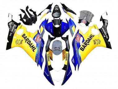 2017-2023 Yamaha YZF R6 Motorcycle Fairings - Yellow Blue Black Bardahl Canada